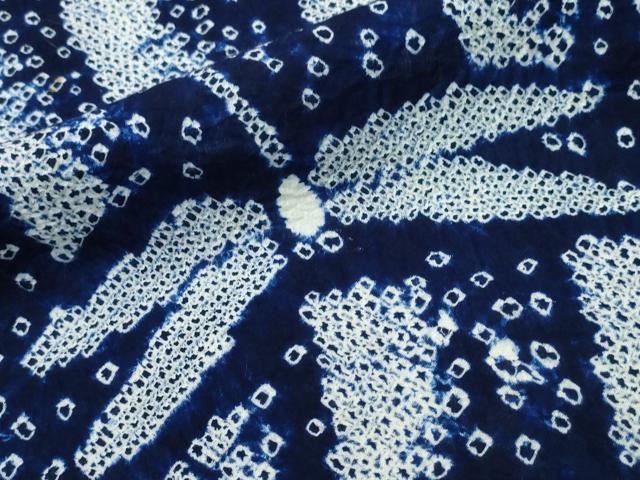 平和屋着物∴夏物 浴衣 有松鳴海絞り 蜻蛉 トンボ 流水文 綿 逸品 CAAW1096ng