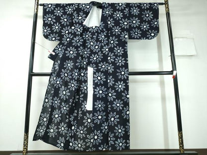 平和屋着物∴夏物 浴衣 有松鳴海絞り 舞菊文 綿 逸品 CAAW1099ng