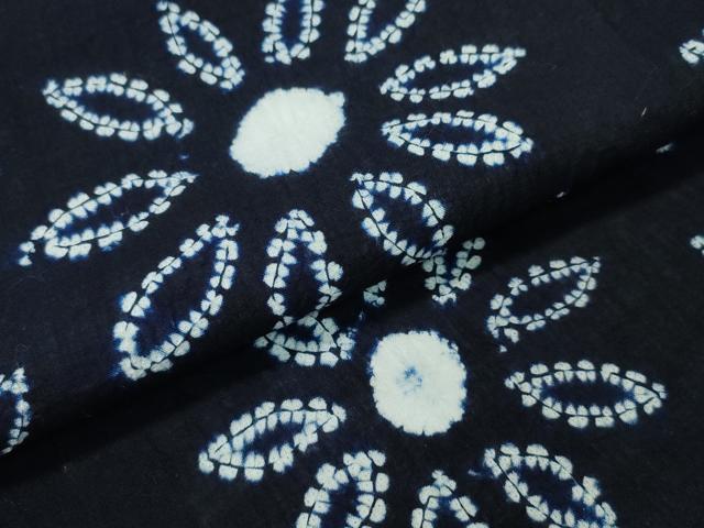 平和屋着物∴夏物 浴衣 有松鳴海絞り 舞菊文 綿 逸品 CAAW1099ng