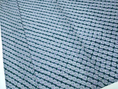 平和屋着物∴夏物 浴衣 有松鳴海絞り 蜘蛛絞り 斜線花文 綿 逸品 CAAW1100ng