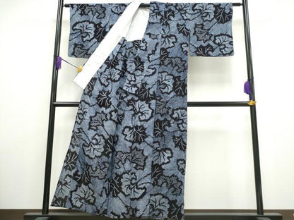 平和屋着物∴夏物 浴衣 有松鳴海絞り 舞葉尽くし 綿 逸品 CAAW1040ng