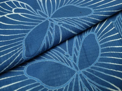 平和屋着物∴夏物 浴衣 綿紅梅 舞蝶文 綿 逸品 CAAW1107ng