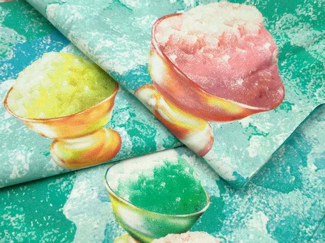 平和屋着物∴夏物 浴衣 かき氷 綿 逸品 CAAW1108ng