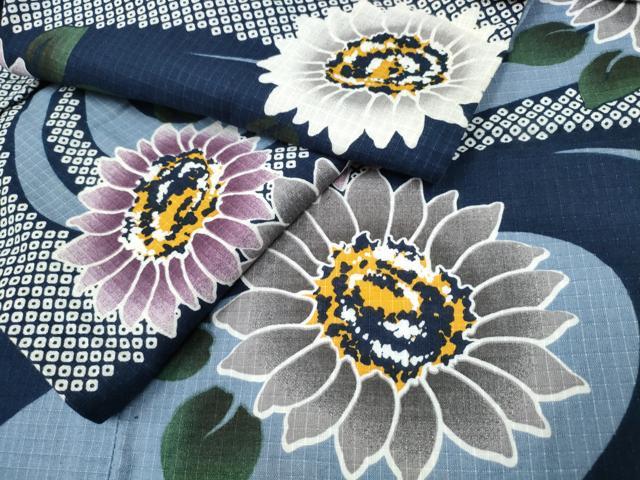 平和屋着物∴夏物 浴衣 綿紅梅 流水舞花文 綿 逸品 CAAW1109ng