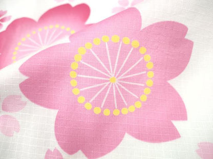 平和屋着物∴夏物 浴衣 綿紅梅 舞桜 綿 逸品 CAAW1111ng