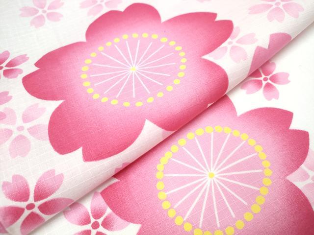 平和屋着物∴夏物 浴衣 綿紅梅 舞桜 綿 逸品 CAAW1111ng