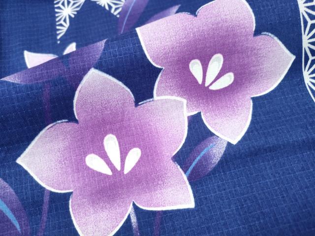 平和屋着物∴夏物 浴衣 綿紅梅 草花文 逸品 CAAW1112ng