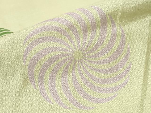 平和屋着物∴夏物 浴衣 綿紅梅 捻じ菊文 綿 逸品 CAAW1114ng
