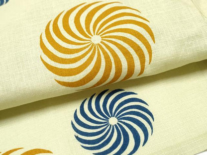 平和屋着物∴夏物 浴衣 綿紅梅 捻じ菊文 綿 逸品 CAAW1114ng