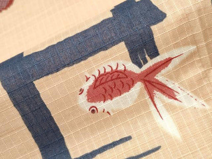 平和屋着物∴夏物 浴衣 綿紅梅 金魚 逸品 CAAW1121ng