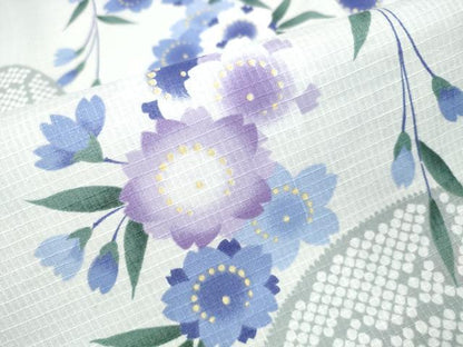 平和屋着物∴夏物 浴衣 綿紅梅 枝垂れ花文 綿 逸品 CAAW1122ng