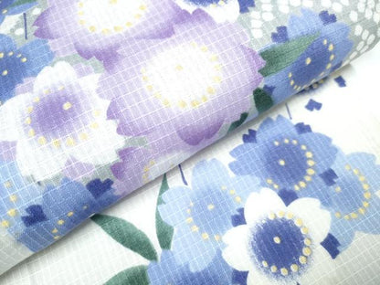 平和屋着物∴夏物 浴衣 綿紅梅 枝垂れ花文 綿 逸品 CAAW1122ng