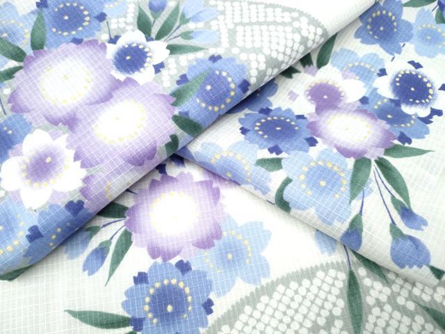 平和屋着物∴夏物 浴衣 綿紅梅 枝垂れ花文 綿 逸品 CAAW1122ng