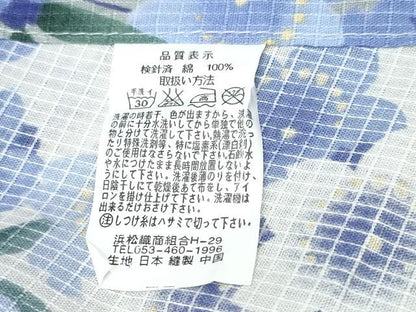 平和屋着物∴夏物 浴衣 綿紅梅 枝垂れ花文 綿 逸品 CAAW1122ng