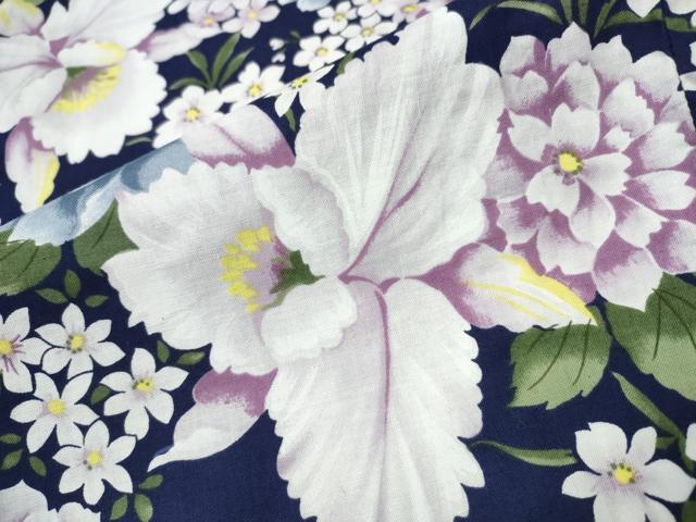 平和屋着物∴夏物 浴衣 草花尽くし 綿 逸品 CAAW1124ng