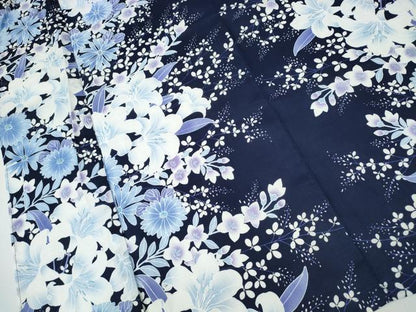 平和屋着物∴夏物 浴衣 百合 菊花文 ラメ 綿 逸品 CAAW1126ng