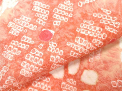 平和屋着物∴夏物 浴衣 有松鳴海絞り 流水舞花文 綿 逸品 CAAW1141ng