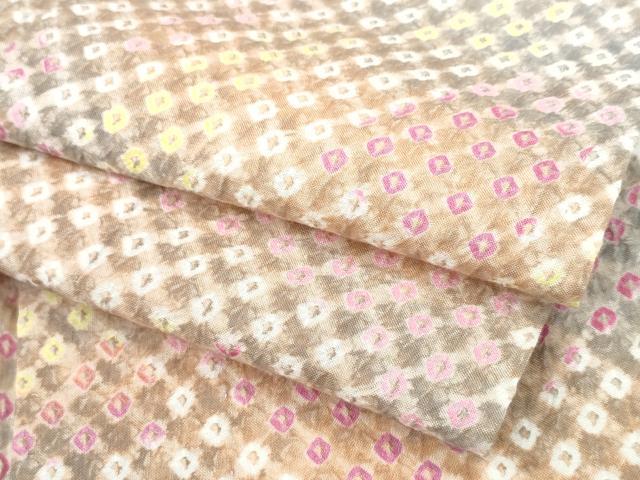 平和屋着物∴夏物 浴衣 有松鳴海絞り 霞文 綿 逸品 CAAW1143ng