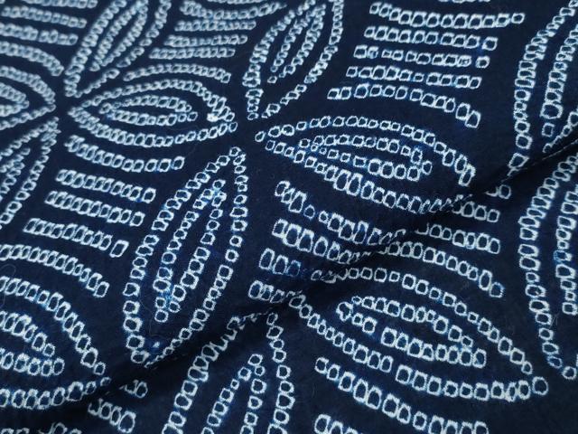 平和屋着物∴夏物 浴衣 有松鳴海絞り 七宝文 綿 逸品 CAAW1148ng