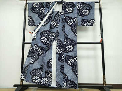 平和屋着物∴夏物 浴衣 有松鳴海絞り 菊文 綿 逸品 CAAW1152ng