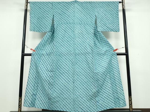 平和屋着物∴夏物 浴衣 有松鳴海絞り 蜘蛛絞り 斜線文 綿 やまと誂製 逸品 CAAW1162ng