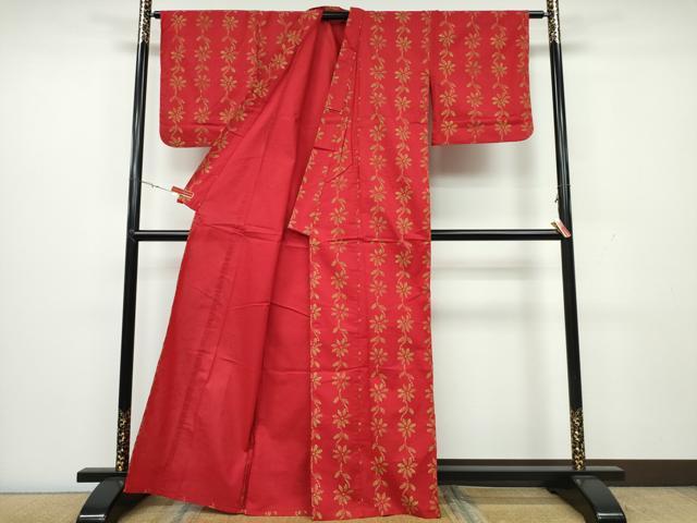 平和屋着物∴夏物 浴衣 花間道 綿 逸品 CAAW1167ng