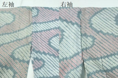 平和屋着物∴夏物 浴衣 有松鳴海絞り 流水文 綿 逸品 CAAW1187ng
