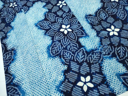 平和屋着物∴夏物 浴衣 有松鳴海絞り 舞花文 綿 逸品 CAAW1191ng