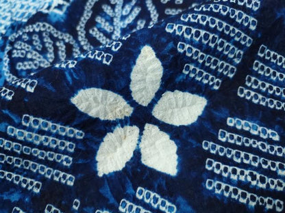 平和屋着物∴夏物 浴衣 有松鳴海絞り 舞花文 綿 逸品 CAAW1191ng