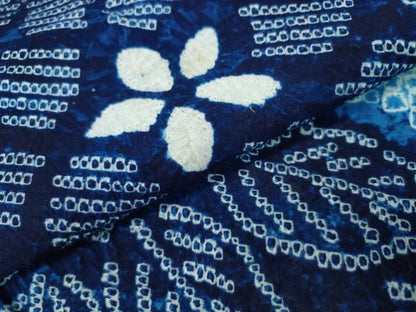 平和屋着物∴夏物 浴衣 有松鳴海絞り 舞花文 綿 逸品 CAAW1191ng