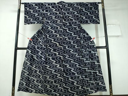 平和屋着物∴夏物 浴衣 有松鳴海絞り 流水文 綿 逸品 CAAW1198ng