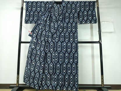 平和屋着物∴夏物 浴衣 有松鳴海絞り 幾何学文様 綿 逸品 CAAW1199ng