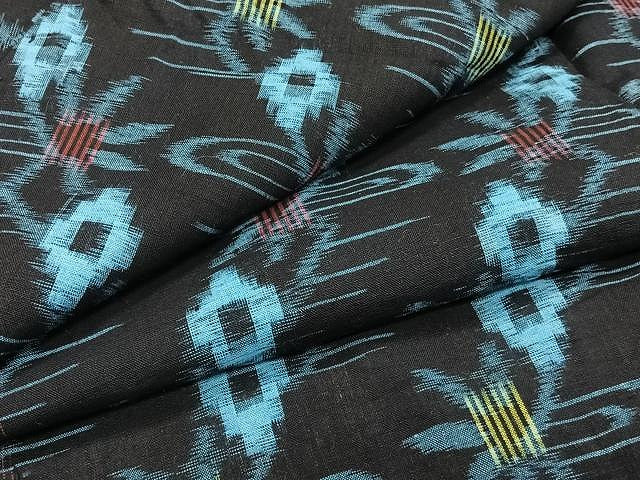 平和屋着物●久留米絣 単衣 流水文 綿 逸品 CAAW1214xi