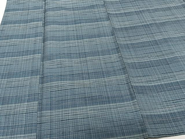 平和屋着物▽上質な紬　単衣　霞文　正絹　逸品　CAAW1218xi
