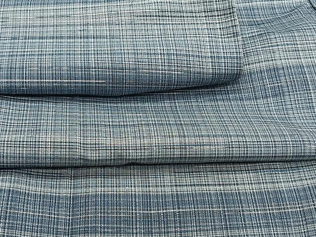 平和屋着物▽上質な紬　単衣　霞文　正絹　逸品　CAAW1218xi