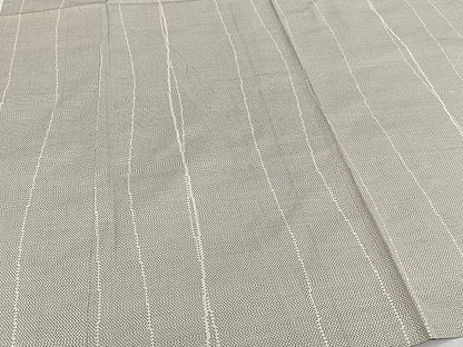 平和屋着物▽上質な紬 単衣 縞 正絹 逸品 CAAW1219xi