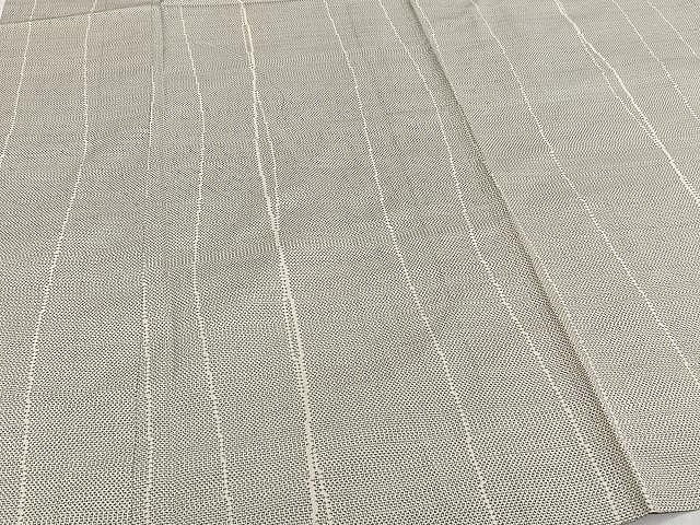 平和屋着物▽上質な紬 単衣 縞 正絹 逸品 CAAW1219xi