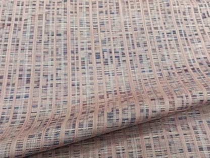 平和屋着物▽上質な紬 単衣 格子柄 正絹 逸品 CAAW1222xi