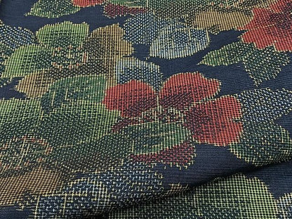 平和屋着物▽上質な紬 単衣 舞花文 正絹 逸品 未使用 CAAW1228xi