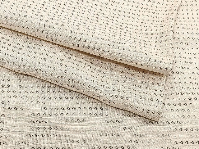 平和屋着物▽上質な紬 単衣 幾何学文 正絹 逸品 CAAW1233xi