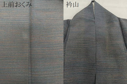 平和屋着物▽上質な小紋 単衣 霞文 正絹 逸品 CAAW1236xi