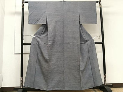 平和屋着物▽上質な小紋 単衣 霞文 正絹 逸品 CAAW1236xi