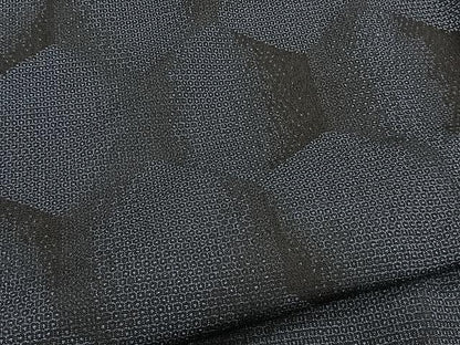 平和屋着物▽本塩沢 単衣 110亀甲 亀甲文 正絹 逸品 CAAW1244xi