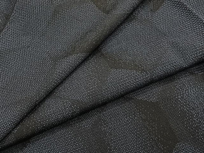 平和屋着物▽本塩沢 単衣 110亀甲 亀甲文 正絹 逸品 CAAW1244xi