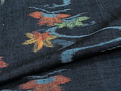 平和屋着物▽上質な紬　単衣　竜田川　正絹　逸品　CAAW1247xi
