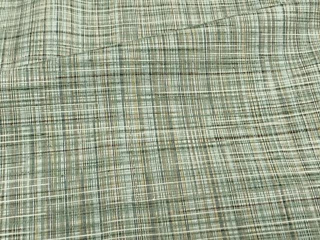 平和屋着物▽上質な紬 単衣 霞文 正絹 逸品 CAAW1248xi