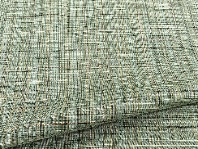 平和屋着物▽上質な紬 単衣 霞文 正絹 逸品 CAAW1248xi
