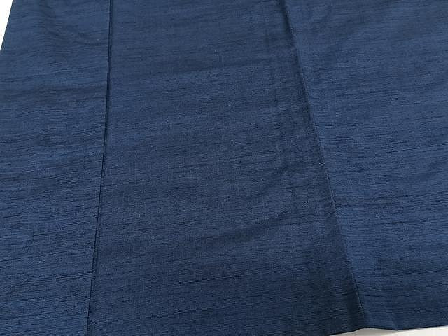 平和屋着物▽男性 紬 単衣 濃藍色 正絹 逸品 CAAW1252xi