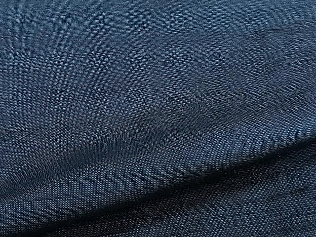 平和屋着物▽男性 紬 単衣 濃藍色 正絹 逸品 CAAW1252xi