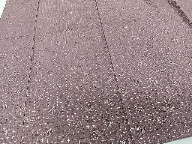 平和屋着物▽上質な小紋 単衣 丸文 正絹 逸品 CAAW1255xi